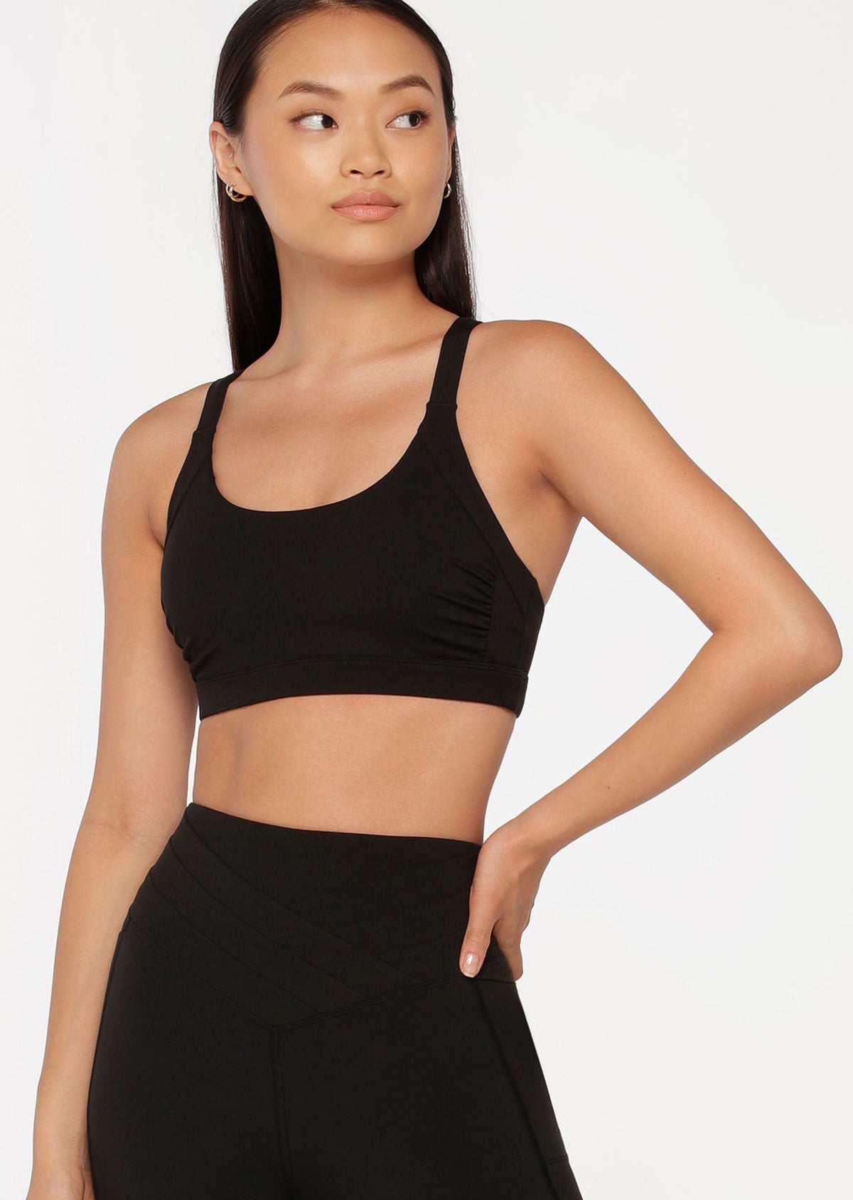 Gathered Panel Sports Bra