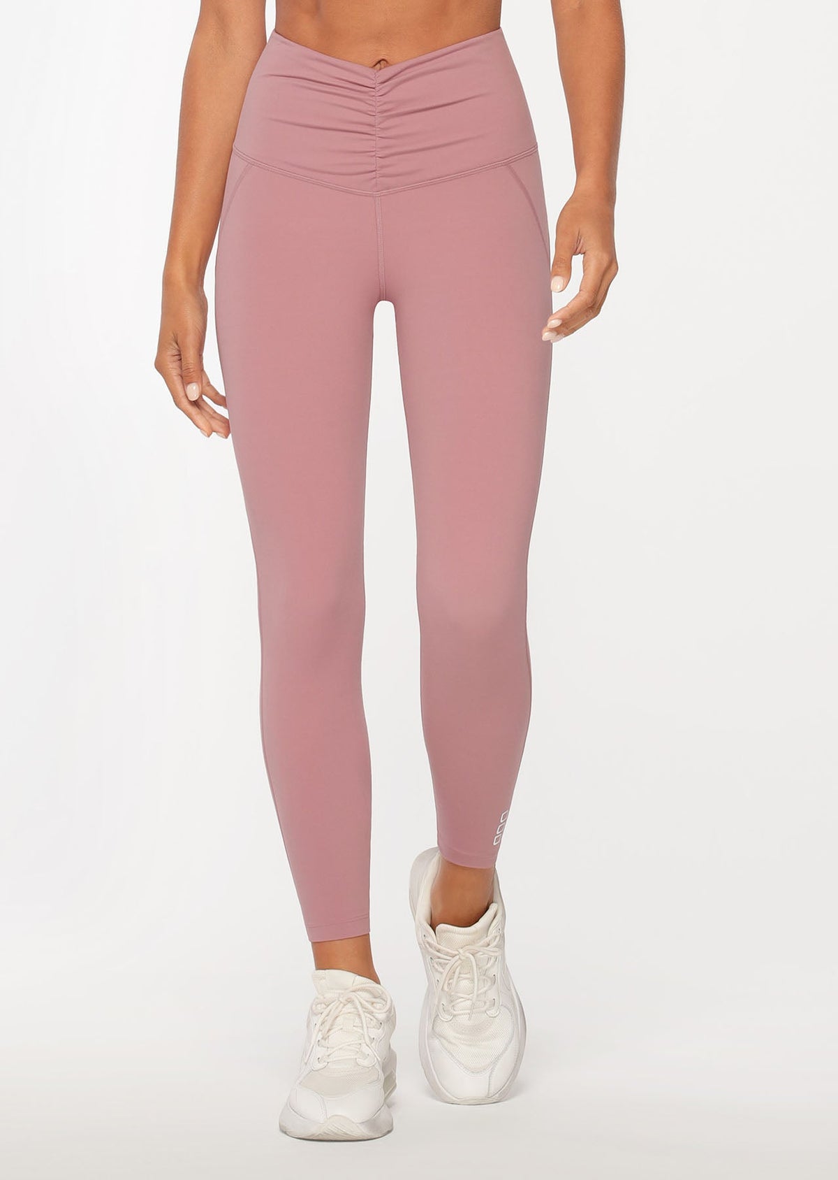 Gathered V-Front Ankle Biter Leggings
