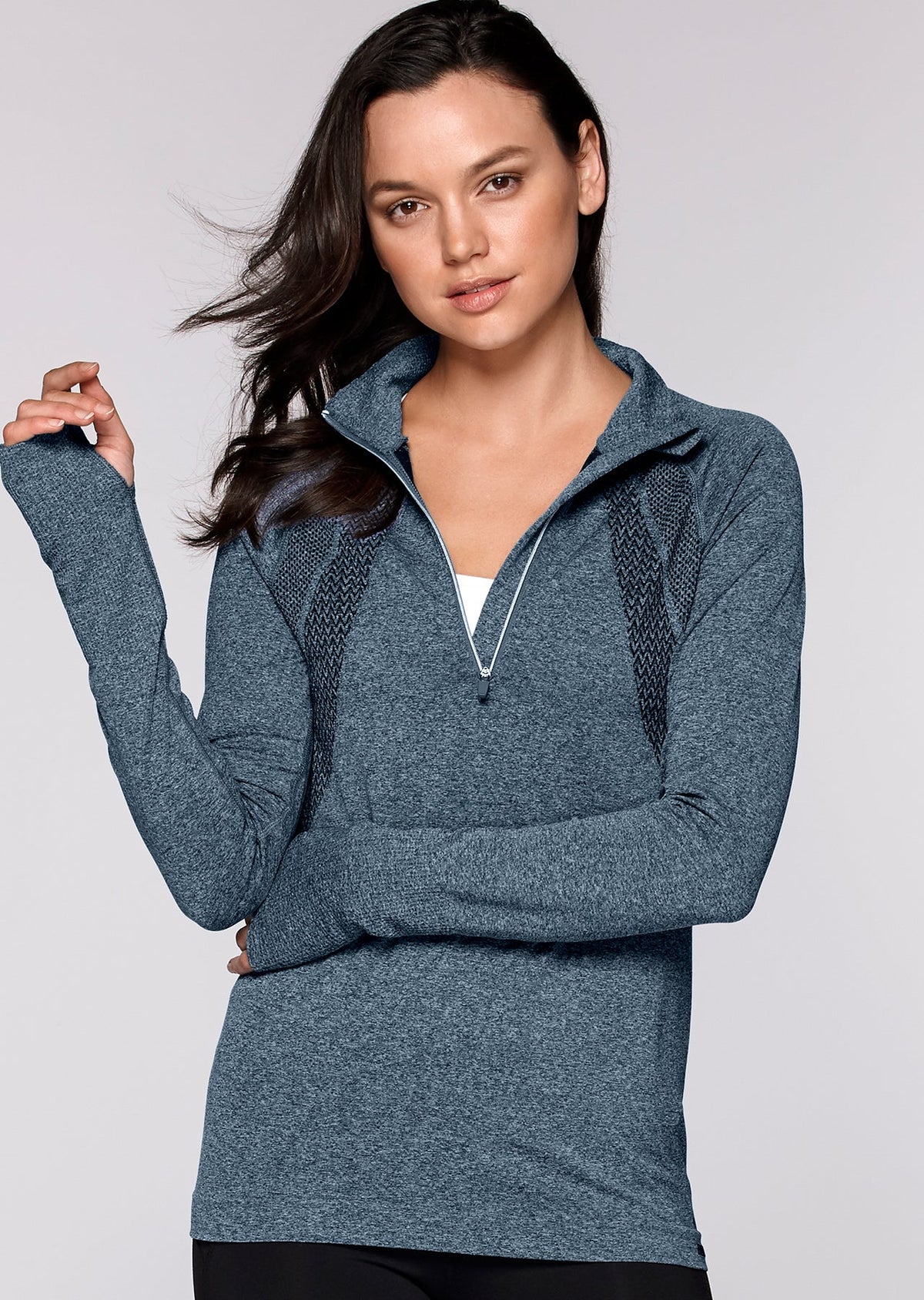 Katie Seamless 1/2 Zip Thru