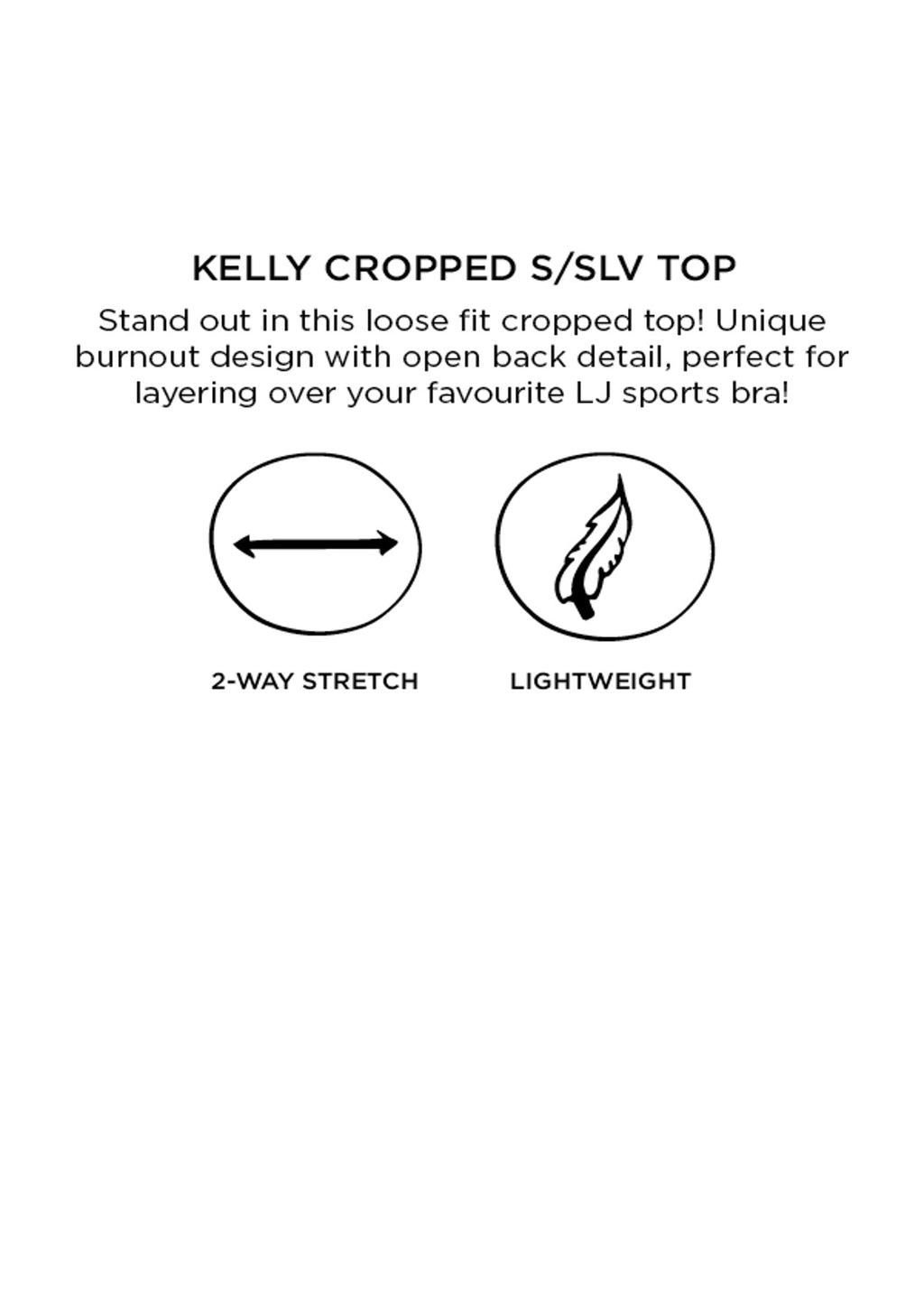 Kelly Cropped S/Slv Top