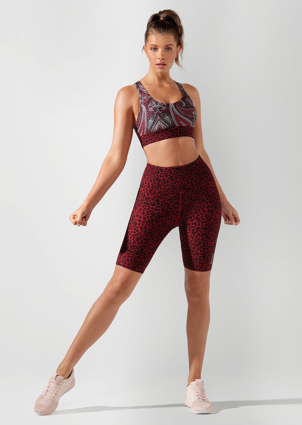Leopard Long Short Tight