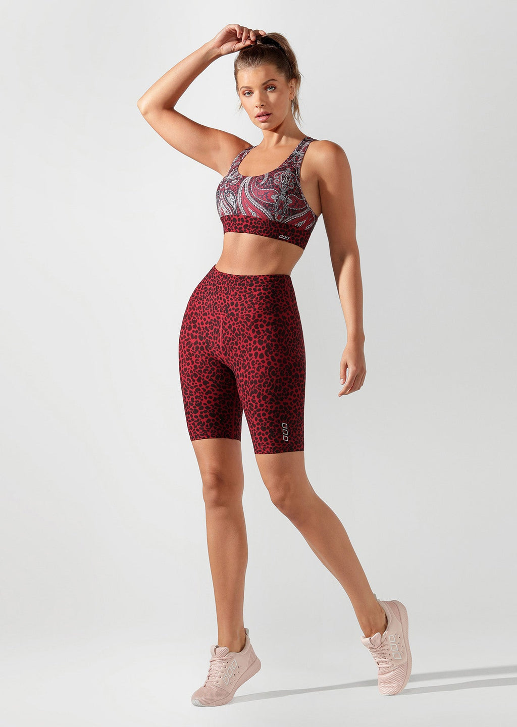 Leopard Long Short Tight