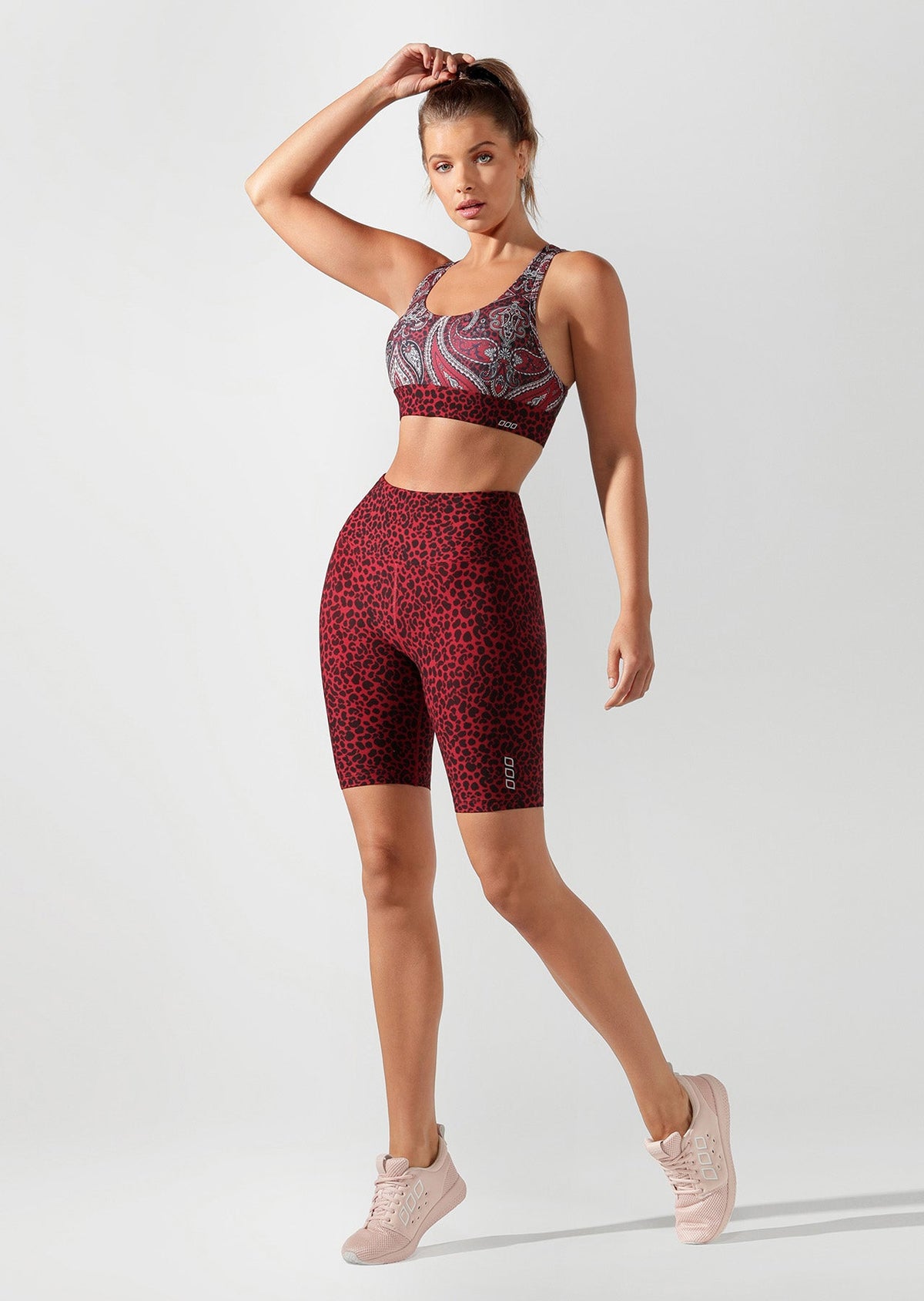 Leopard Long Short Tight