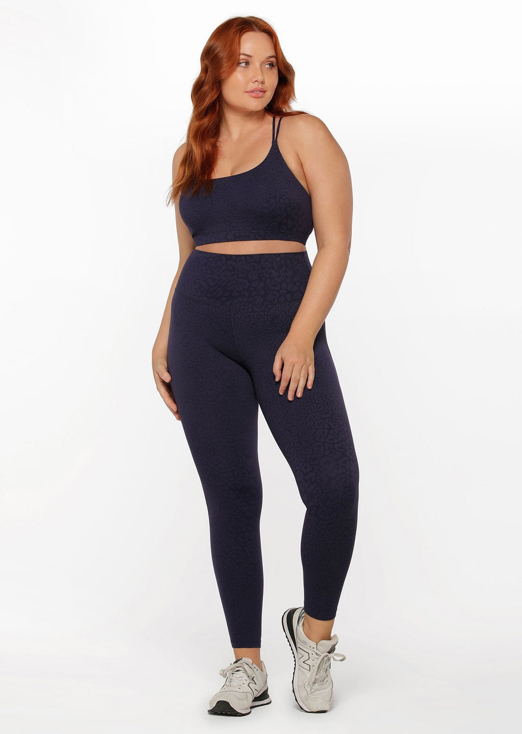 LJ Cloud Lotus No Chafe Ankle Biter Leggings