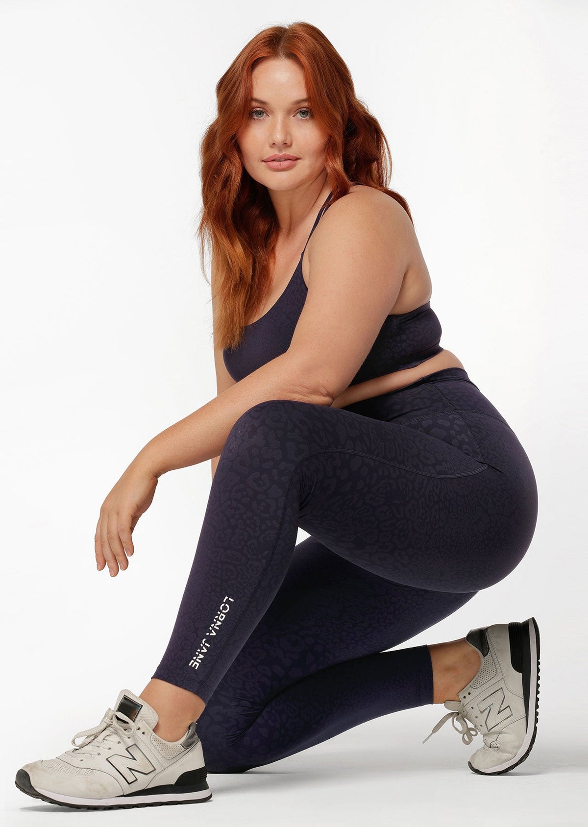 LJ Cloud Lotus No Chafe Ankle Biter Leggings