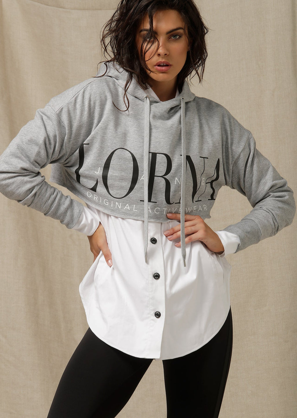 LJ Cut Off Cropped Hoodie