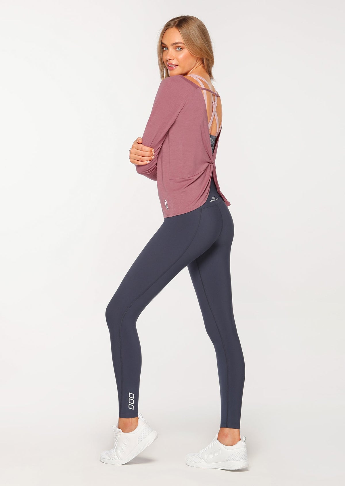 LJ L/Slv Open Back Active Top