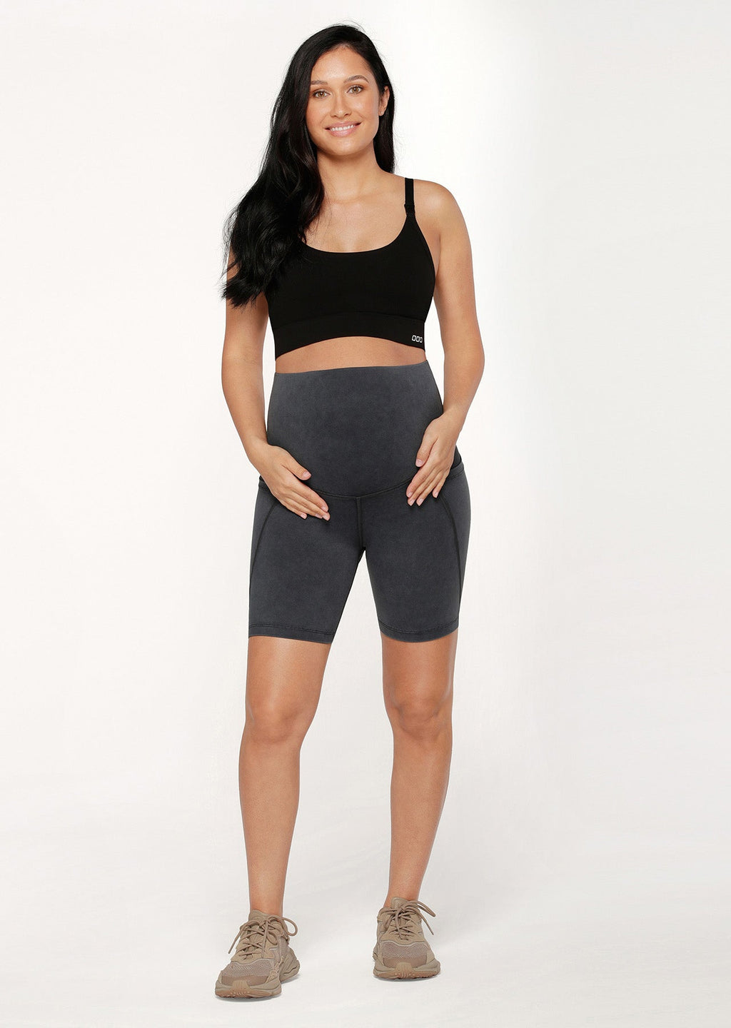 LJ Maternity Phone Pocket Bike Shorts
