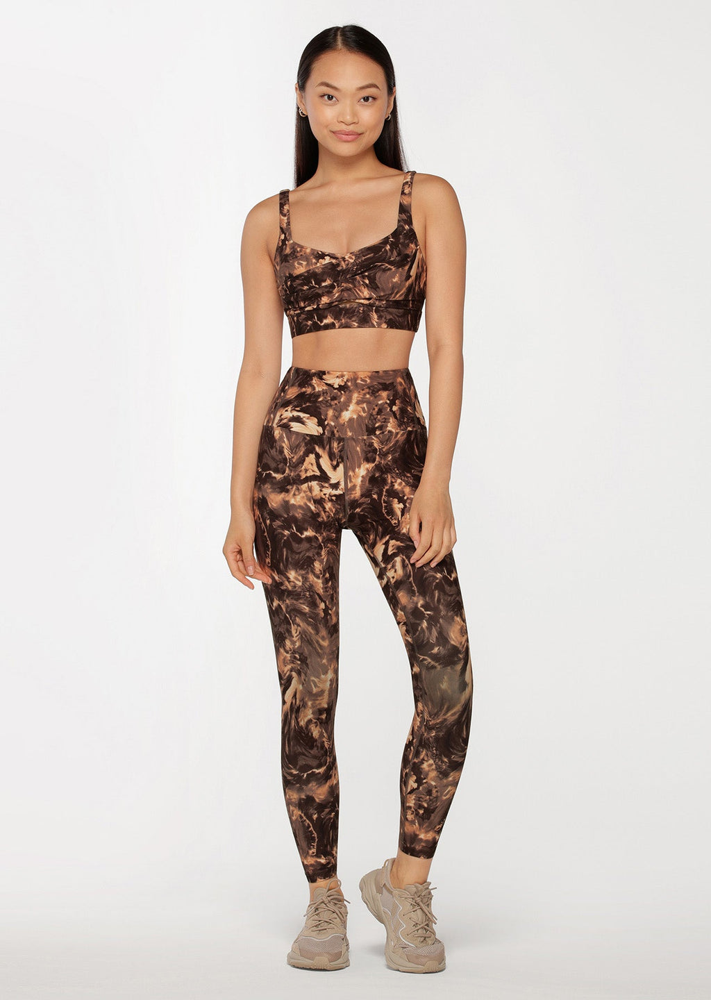 Marble Twist Sports Bra