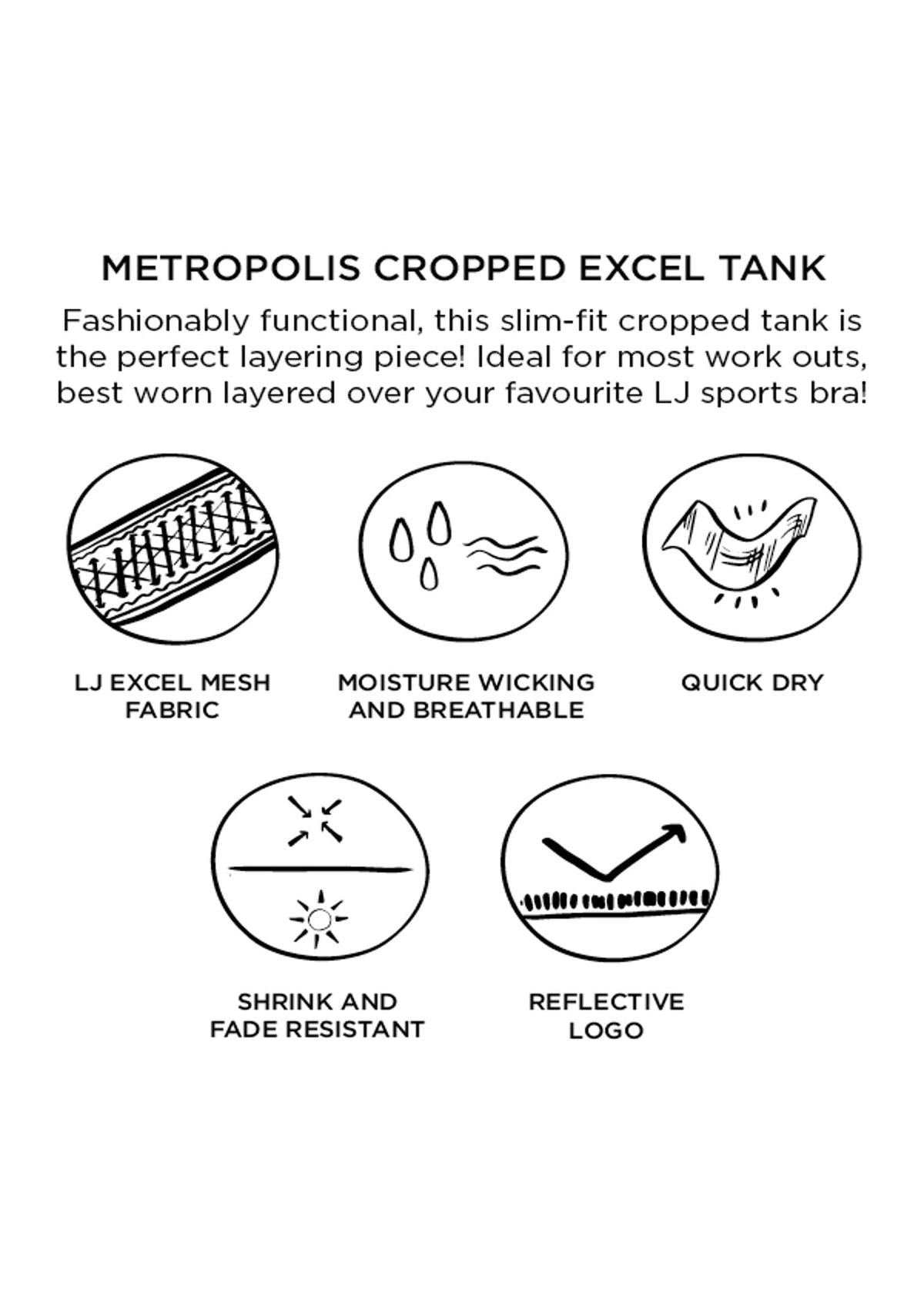 Metropolis Cropped Excel Tank