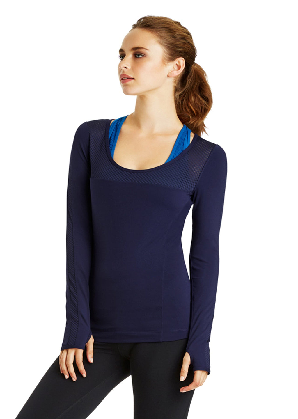 Midnight L/Slv Excel Top