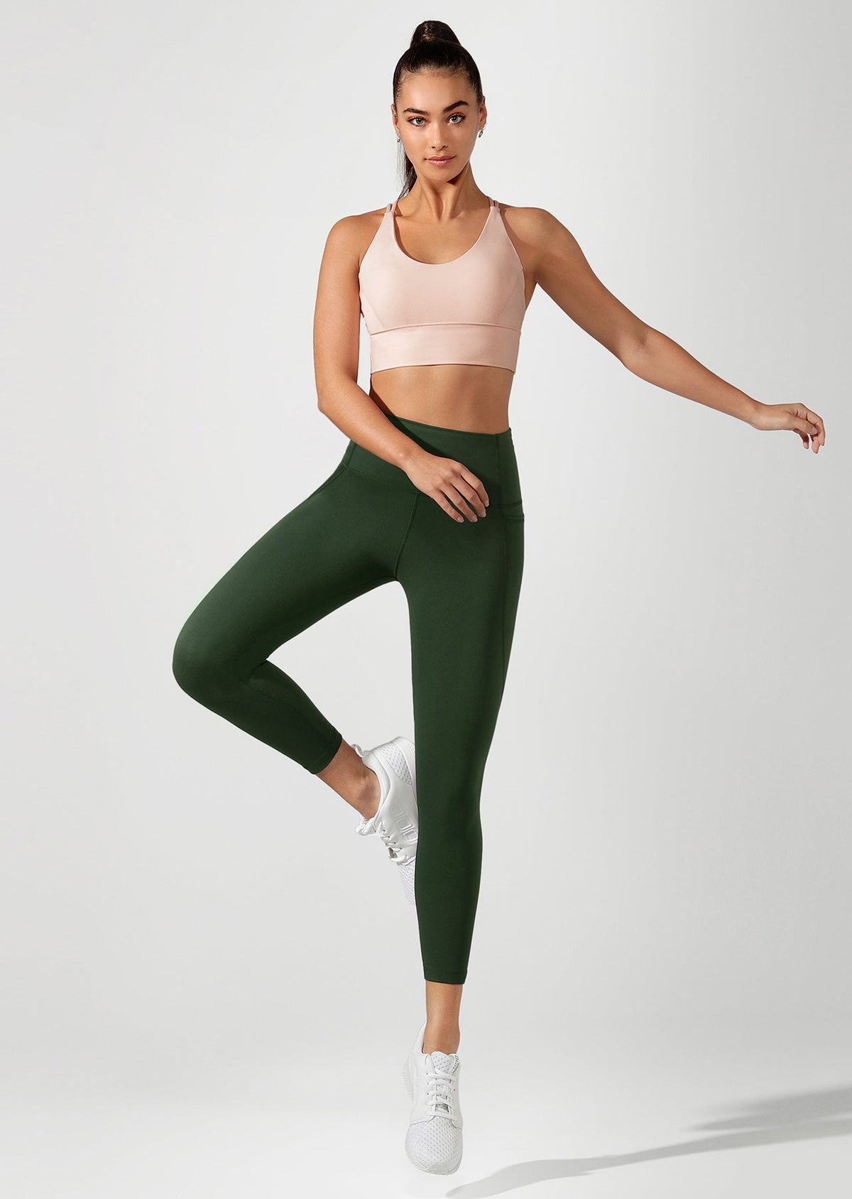 Minimal Long Line Strappy Sports Bra
